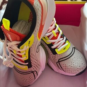 Zumba Fitness Women's Sneakers - White, Orange, Yellow